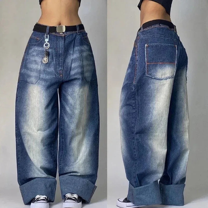 Washed Baggy Jeans